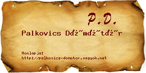 Palkovics Dömötör névjegykártya